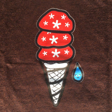 Load image into Gallery viewer, Mushrooms on a Cone T-Shirt Heather Broewn
