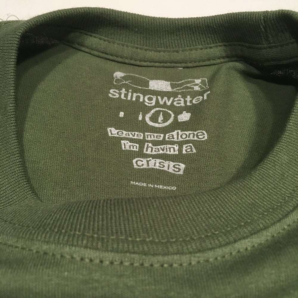 Empty Your Mind/Skull Long Sleeve T Shirt Military Green