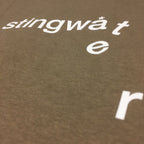 Stingwater Wilted Logo T-Shirt Speshal Broewn