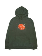 Bottle cap hoodie forest green