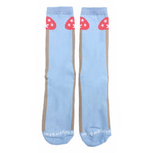 Load image into Gallery viewer, Mushroom Groeing Tall Socks Air Blue
