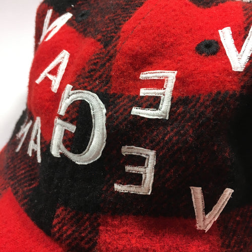 Aspiring vegan flannel hat