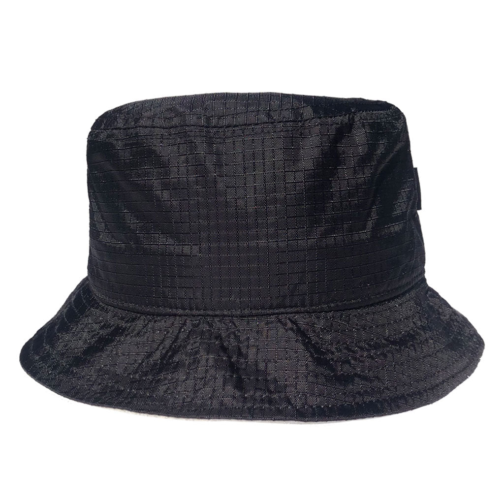 Nylon Melting Logo Crusher Hat Black