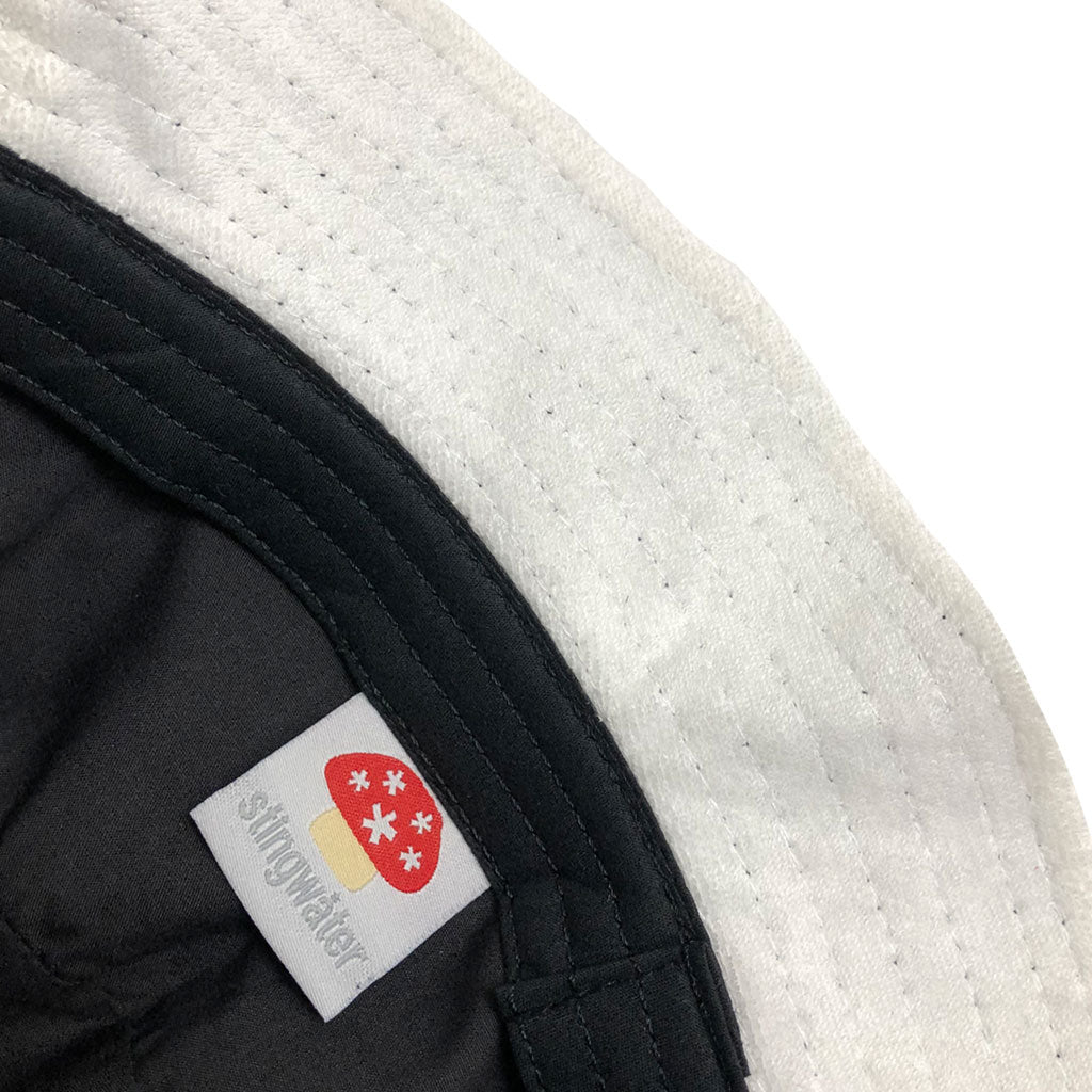 Nylon Melting Logo Crusher Hat Black