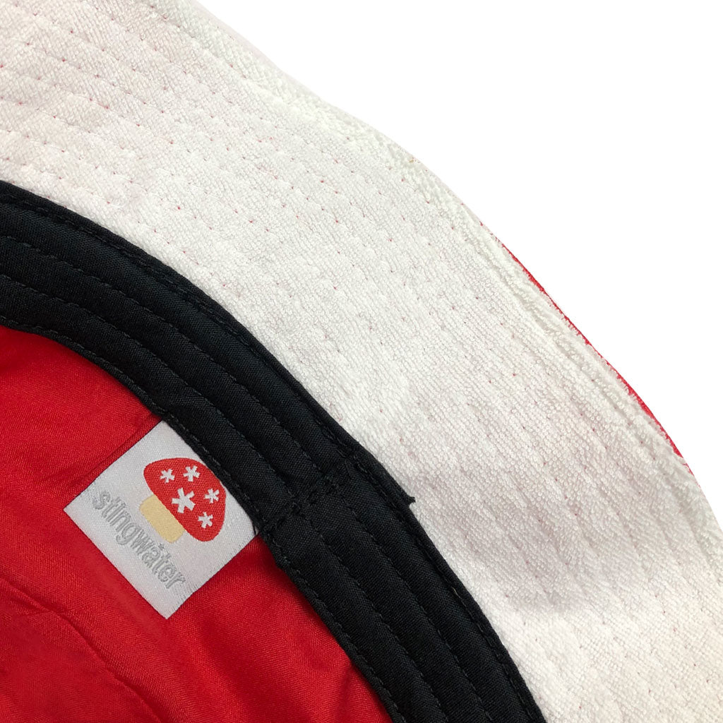 Nylon Melting Logo Crusher Hat Red