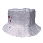 Nylon Melting Logo Crusher Hat White