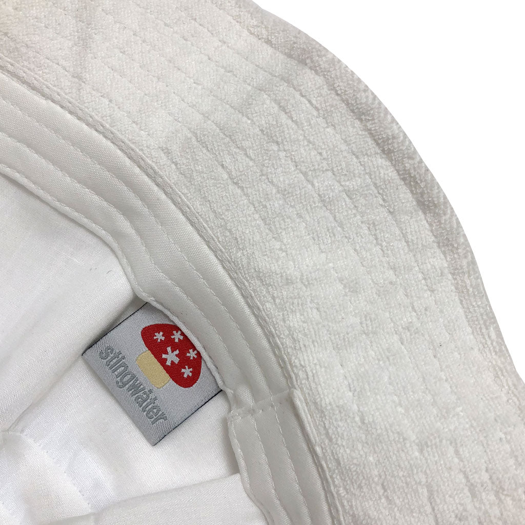 Nylon Melting Logo Crusher Hat White