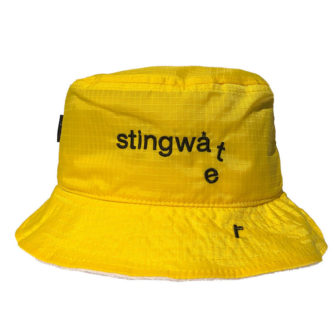 Nylon Melting Logo Crusher Hat Yellow