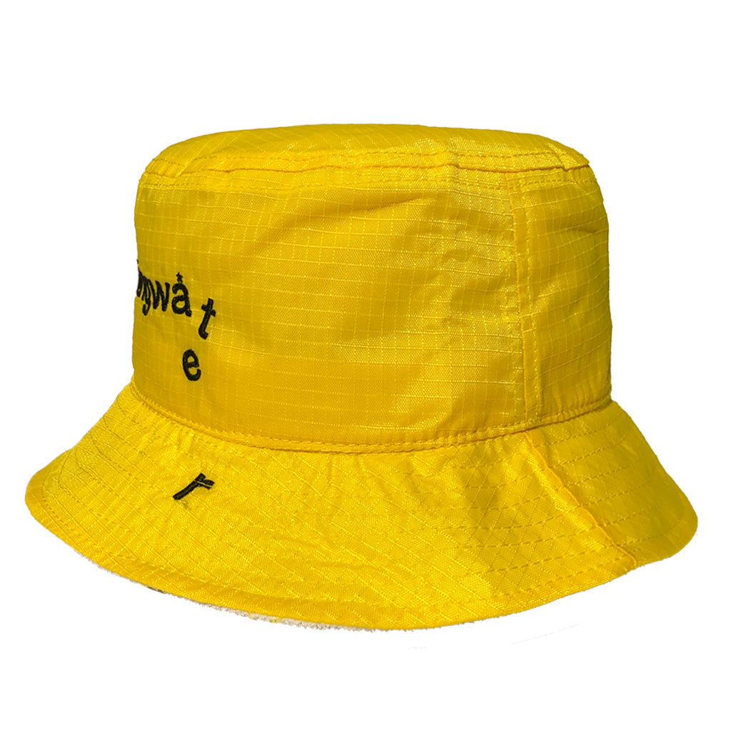 Nylon Melting Logo Crusher Hat Yellow