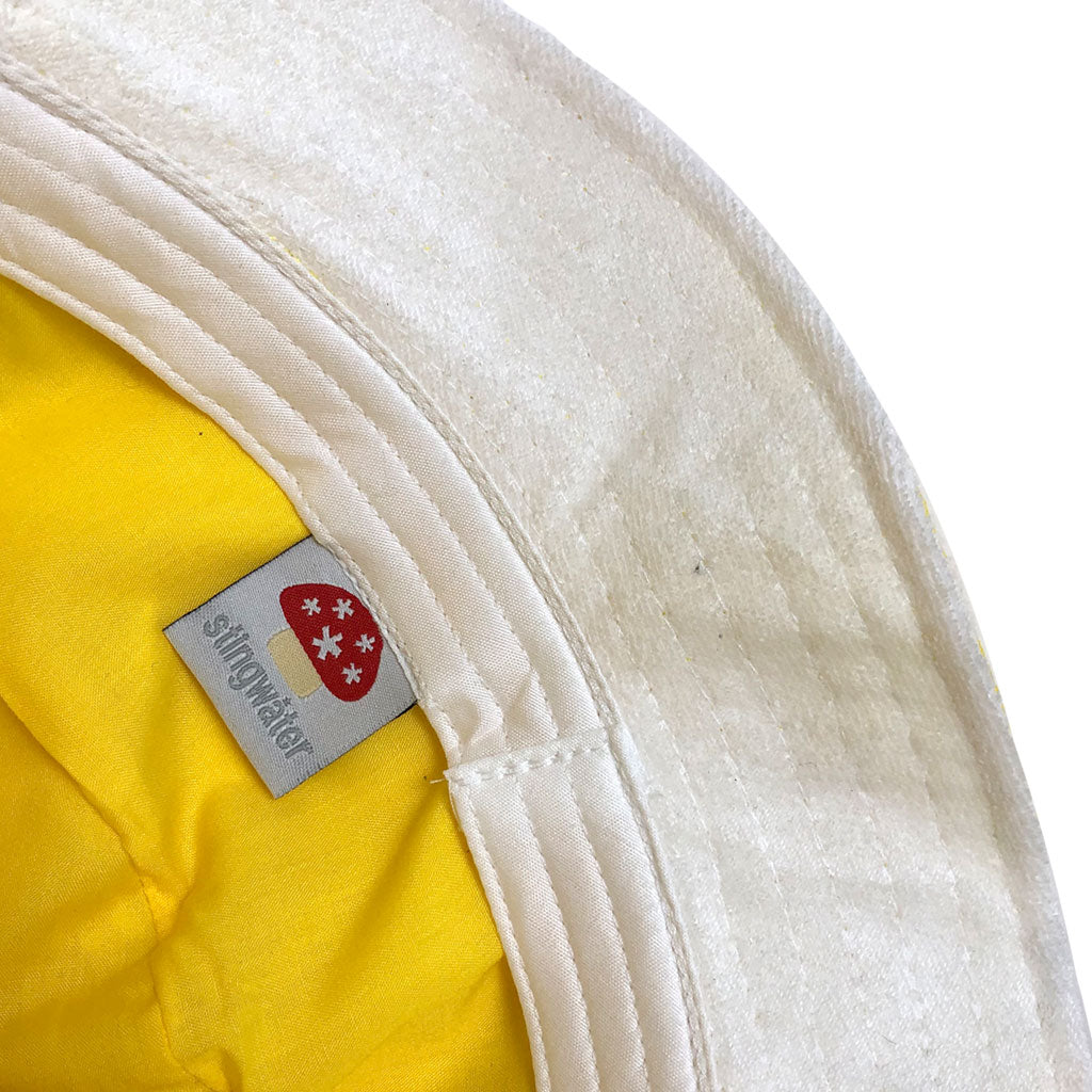 Nylon Melting Logo Crusher Hat Yellow