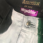 Groeing Pain leather trousers green (Proceeds go to a vaccine for Covid19)