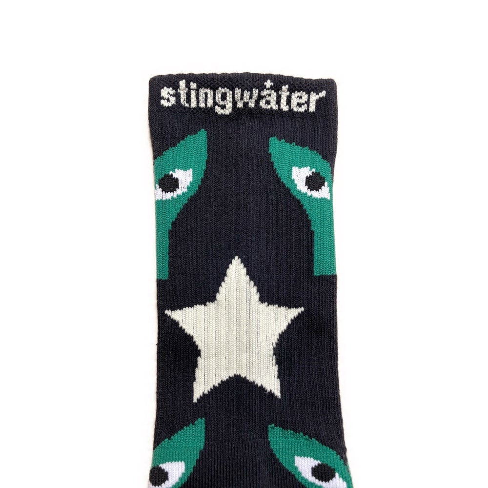 Aapi and Star Socks Black