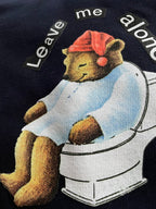 Crisis Bear Hoodie Navy