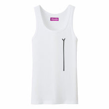 Load image into Gallery viewer, Aya Groeing Tall PURPLE LABEL Tank Top White
