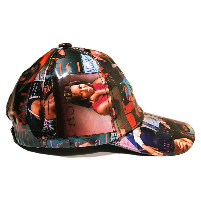 “Becoming” vegan patent leather hat