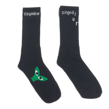 Load image into Gallery viewer, Peeking Aapi Socks Black
