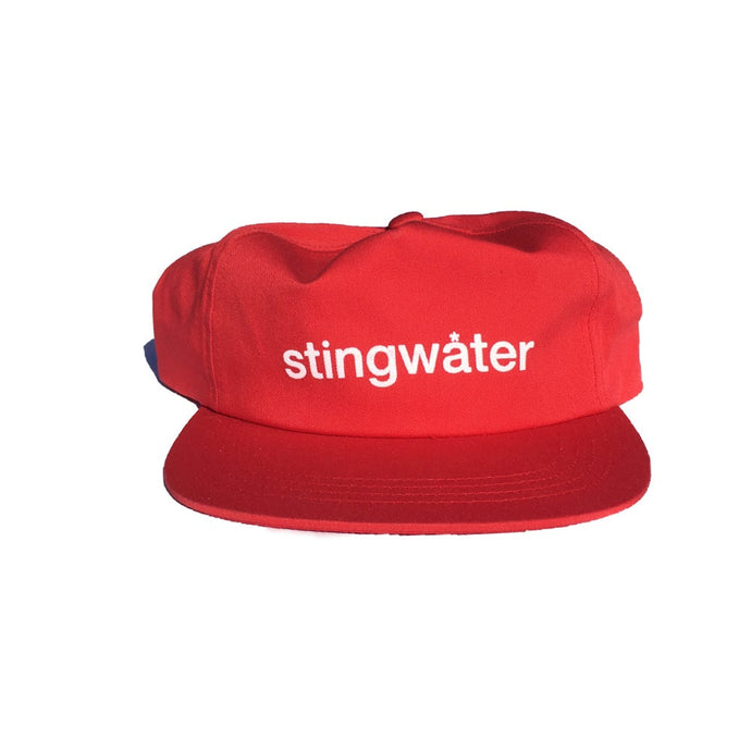 Stingwater Logotype Unstructed Hat Red