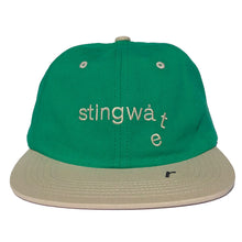 Load image into Gallery viewer, Two Tone Melting Logo Hat Green/Cream
