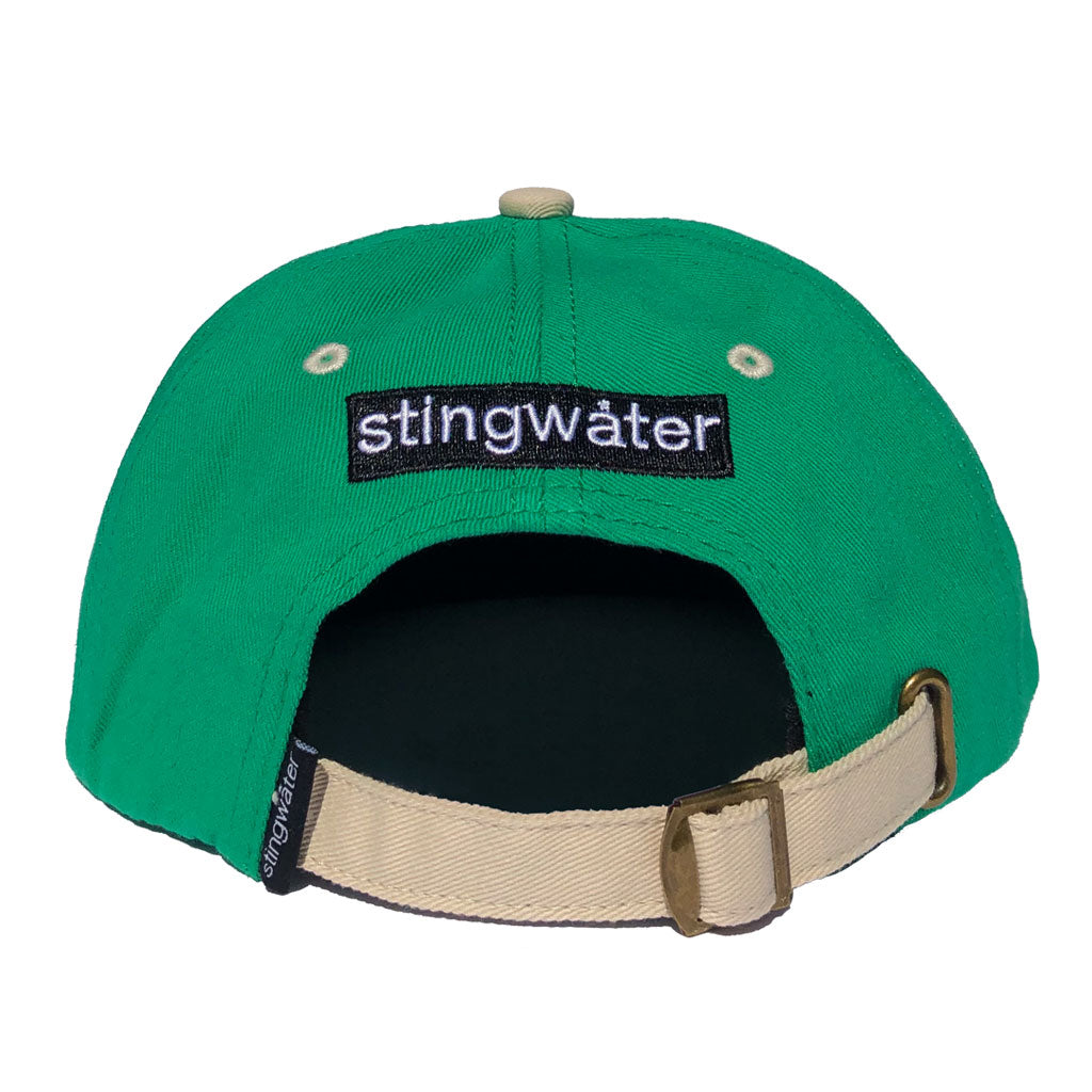 Two Tone Melting Logo Hat Green/Cream