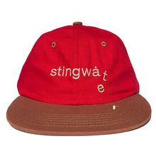 Load image into Gallery viewer, Two Tone Melting Logo Hat Red/Brown

