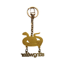 Load image into Gallery viewer, Groeing Snake Keychain Green
