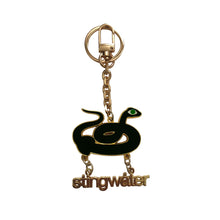 Load image into Gallery viewer, Groeing Snake Keychain Black

