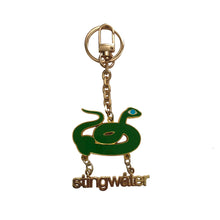 Load image into Gallery viewer, Groeing Snake Keychain Green

