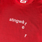 Classic Stingwater Melting Logo T-Shirt Red