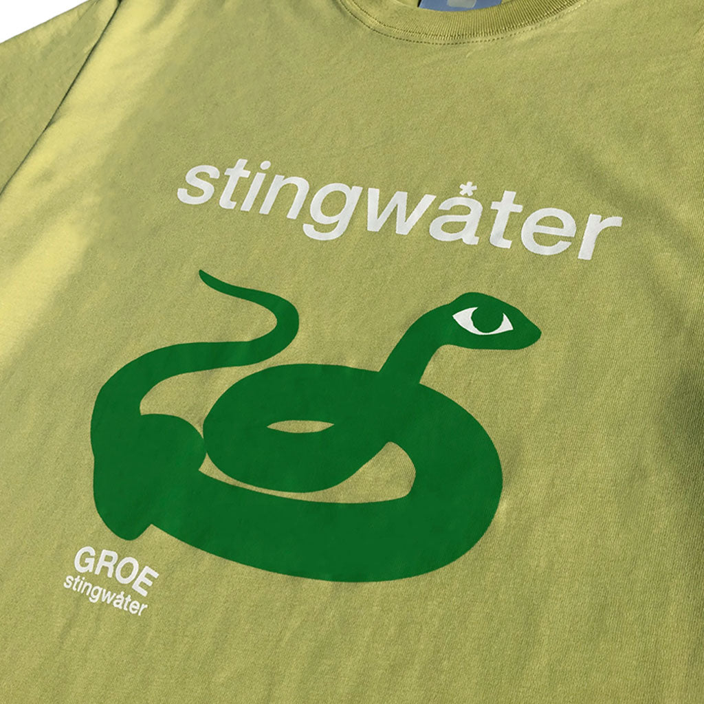 希少 Stingwater サッカーシャツ 総柄 プリント M（B54） Stingwater Snake T-Shirt Pistachio – stingwater