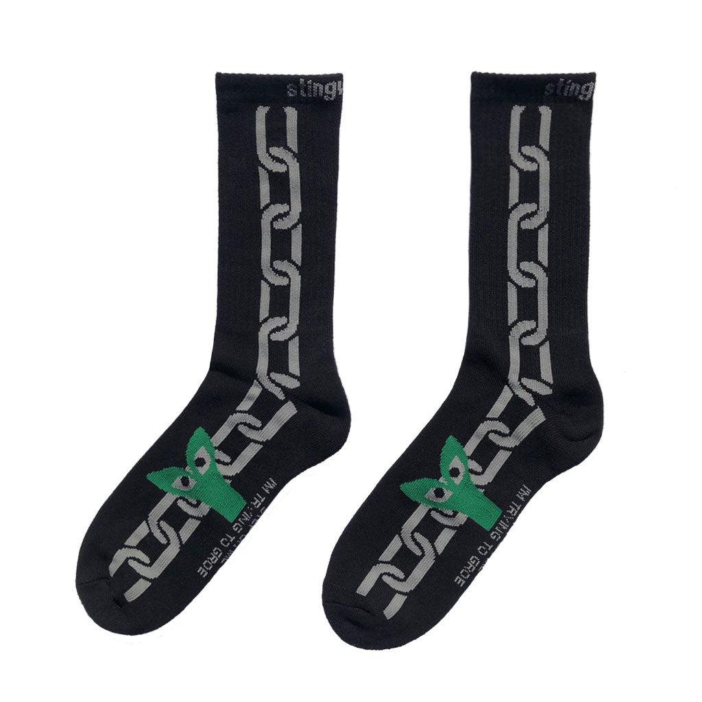 Aapi in Chains Socks Black
