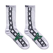 Load image into Gallery viewer, Aapi in Chains Socks White
