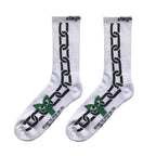 Aapi in Chains Socks White