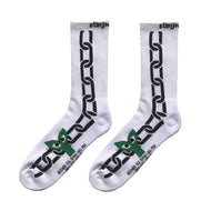 Aapi in Chains Socks White