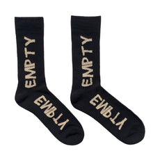 Load image into Gallery viewer, Empty Your Mind Socks Black
