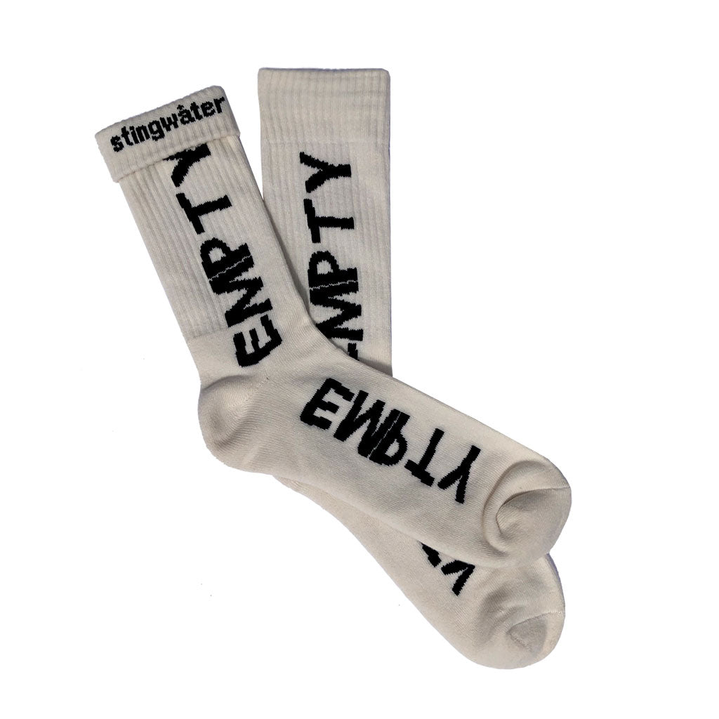 Empty Your Mind Socks Off White