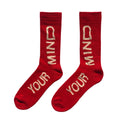 Empty Your Mind Socks Red