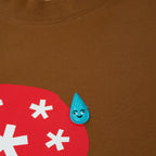 Aga and V Speshal Water Patch T-Shirt Brown