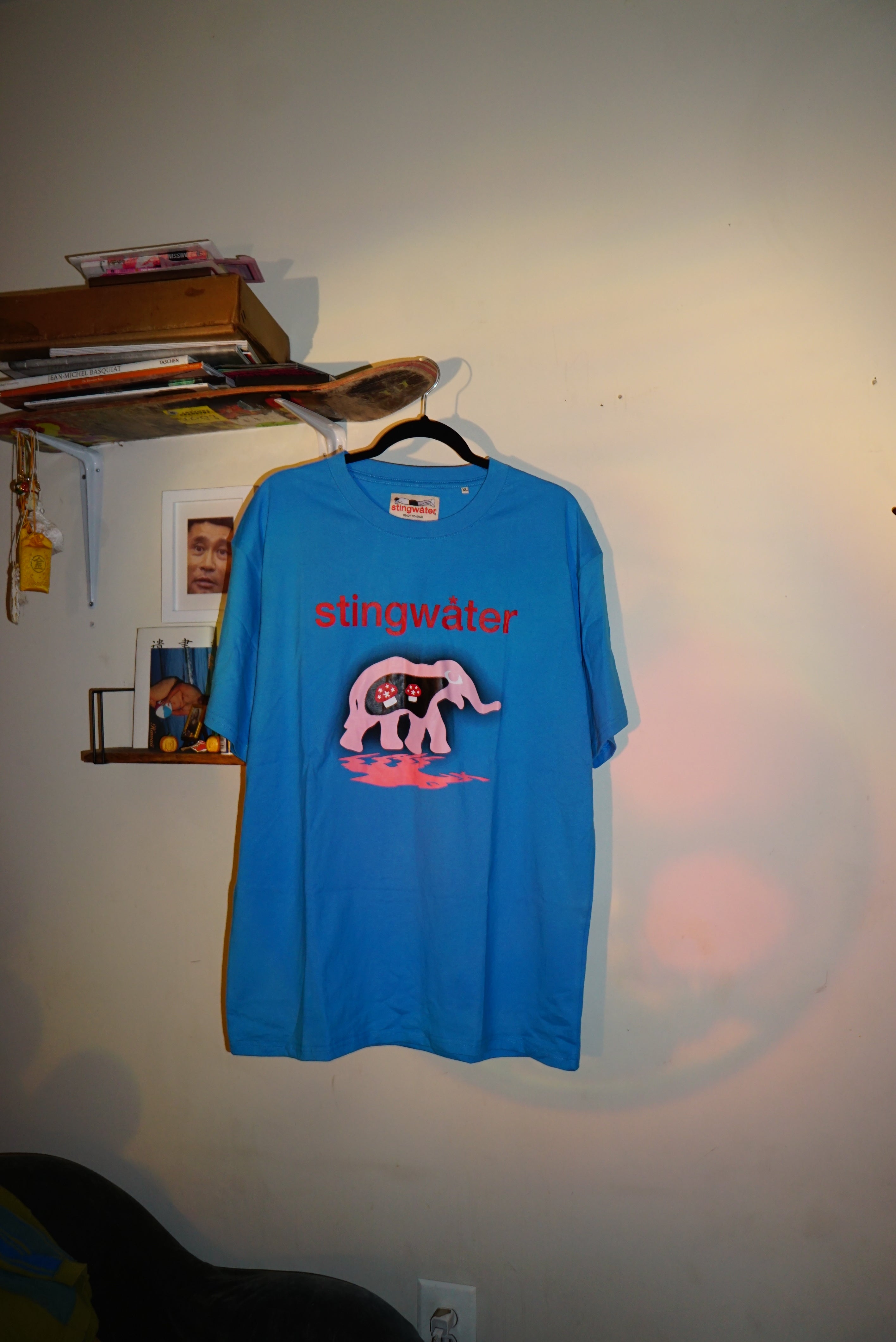 Pink Elephant T-Shirt Pacific Blue