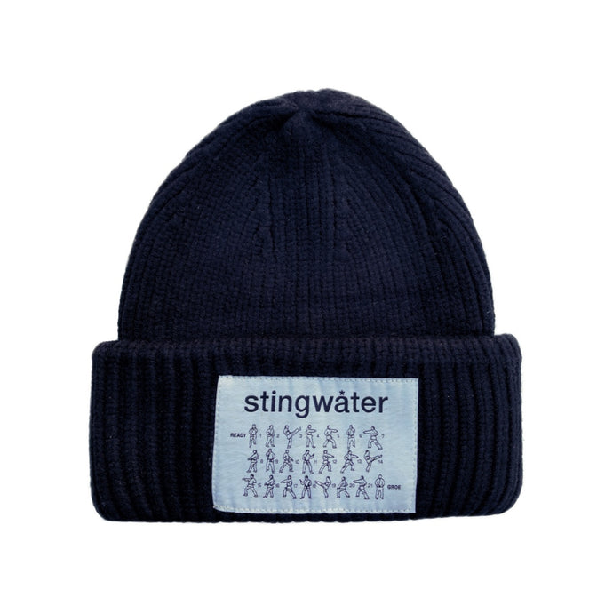 Self-Development Ribbed Beanie Black