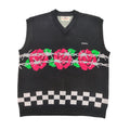 Rose Sweater Vest Black