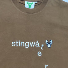 Load image into Gallery viewer, Classic melting logo and skull patch T Shirt Brown
