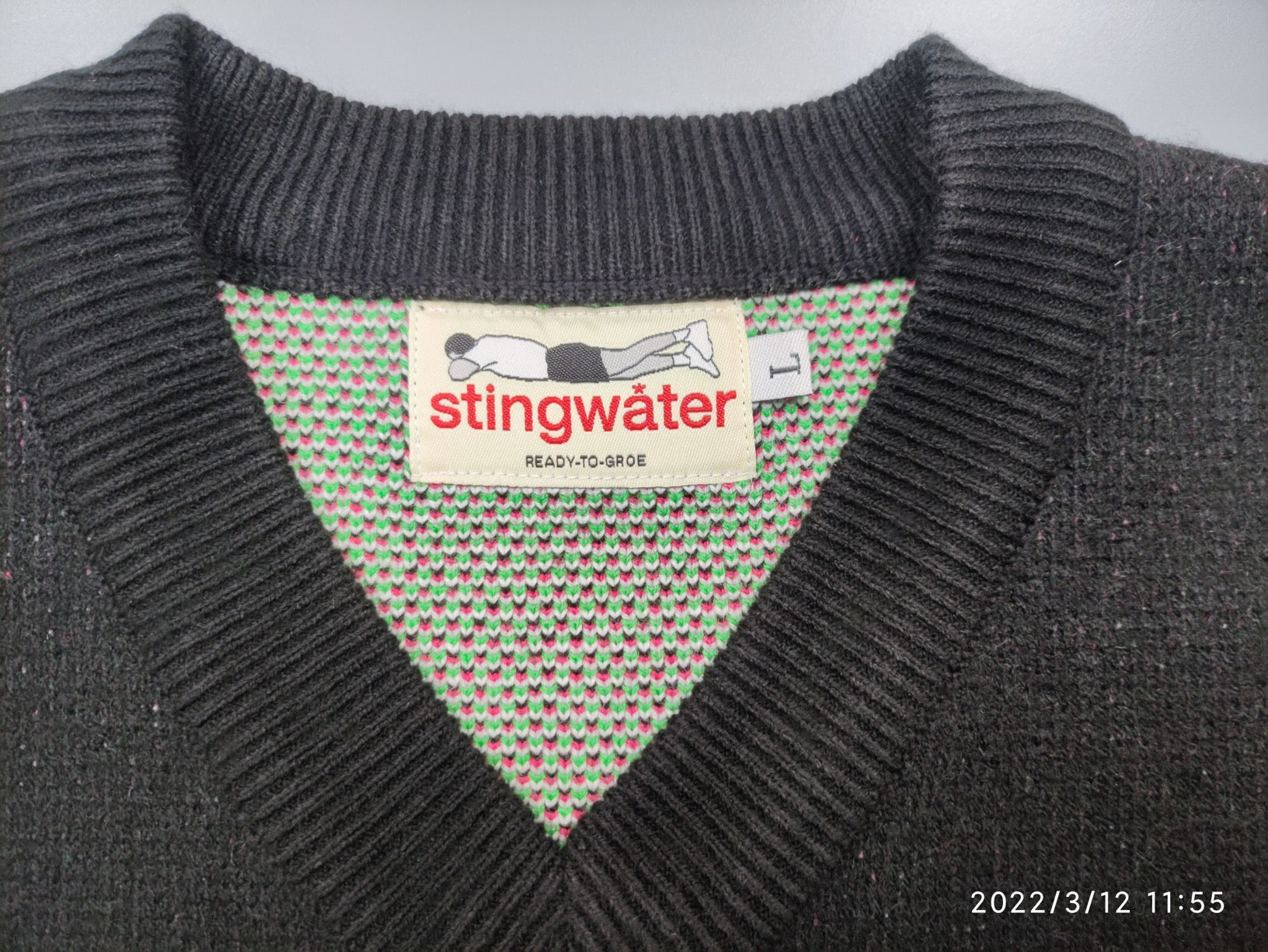 Rose Sweater Vest Black