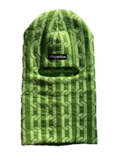Load image into Gallery viewer, Heavy chain knit balaclava alkaline green
