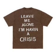 Stingwater Crisis T-Shirt Acid Wash Brown