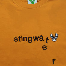 Load image into Gallery viewer, Classic melting logo and skull patch T Shirt Orange
