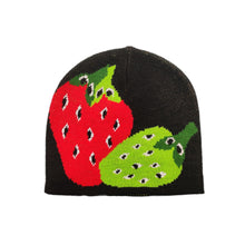 Load image into Gallery viewer, Groeing Strawberry beanie black
