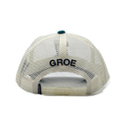 Number 1 Trucker Hat White/Nightshade Green