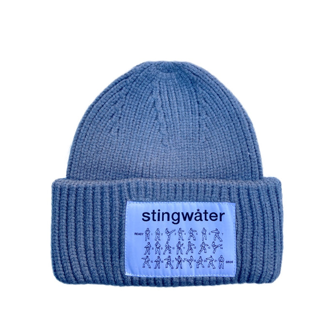 Self-Development Ribbed Beanie Gray