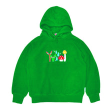 Load image into Gallery viewer, Groe Together Reverse Fleece Hoodie Vert Green
