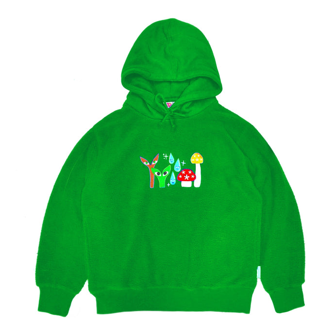 Groe Together Reverse Fleece Hoodie Vert Green